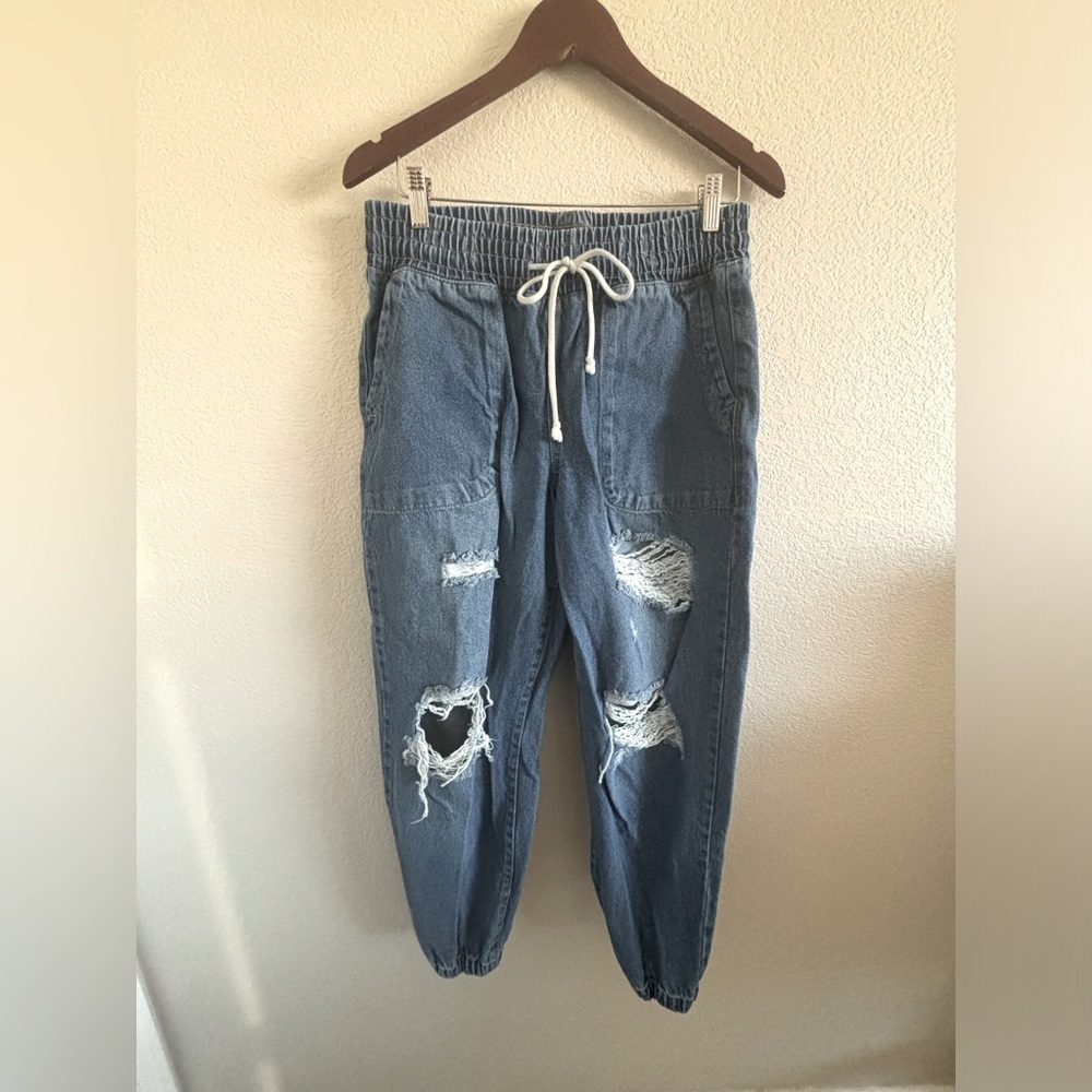 Celebrity Pink jogger denim jeans